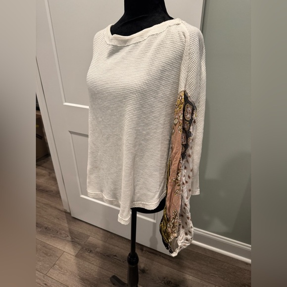 Free people we the free Blossom Thermal Top crew neck mixed media - Picture 2 of 13